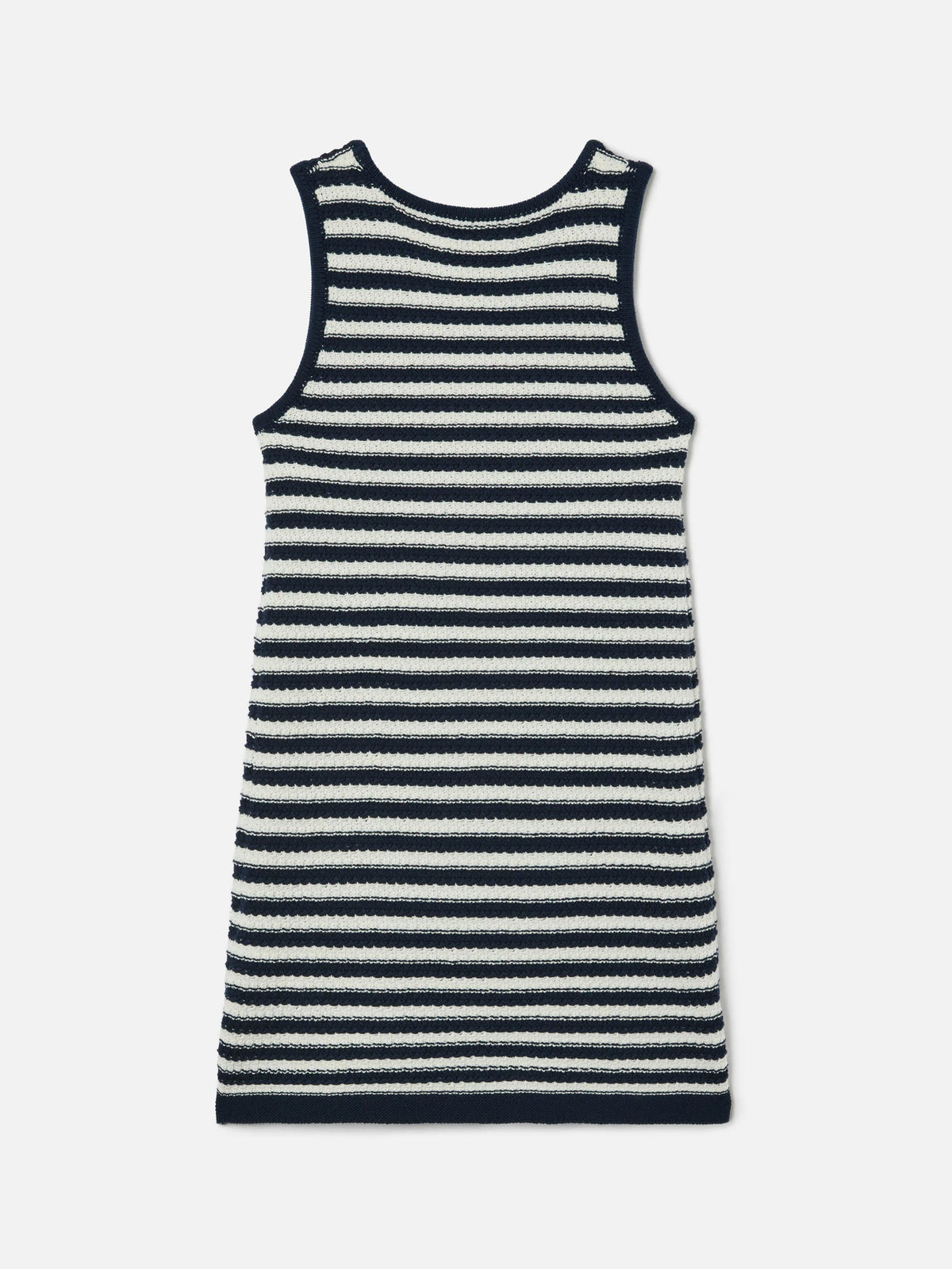 Audie pure cotton striped dress with logo embroidery and sea details