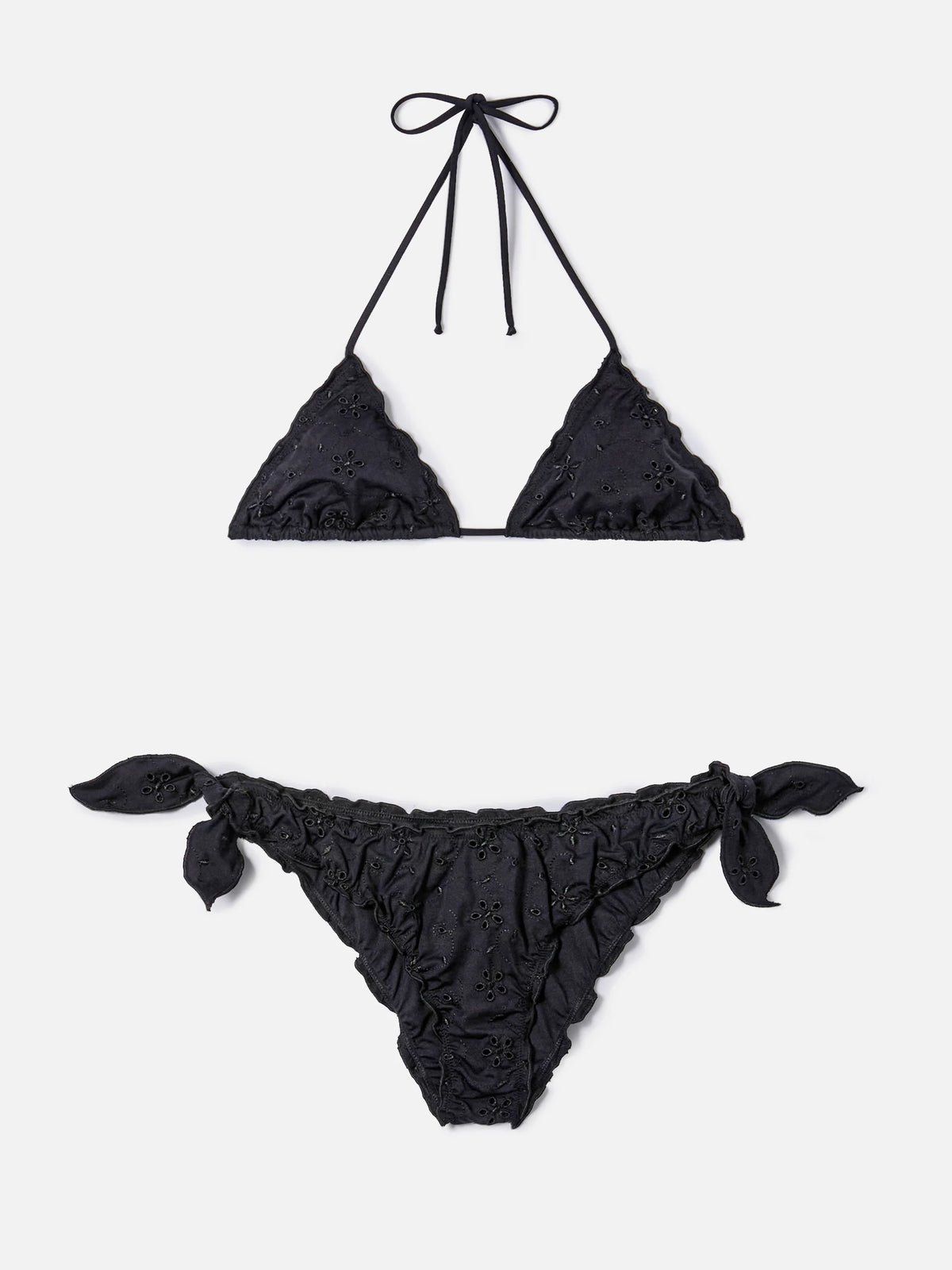 Triangle bikini Sarius triangle in black sangallo