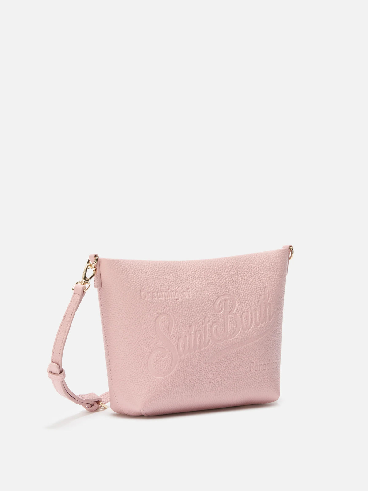Aline Shoulder Bag in hammered pink leather