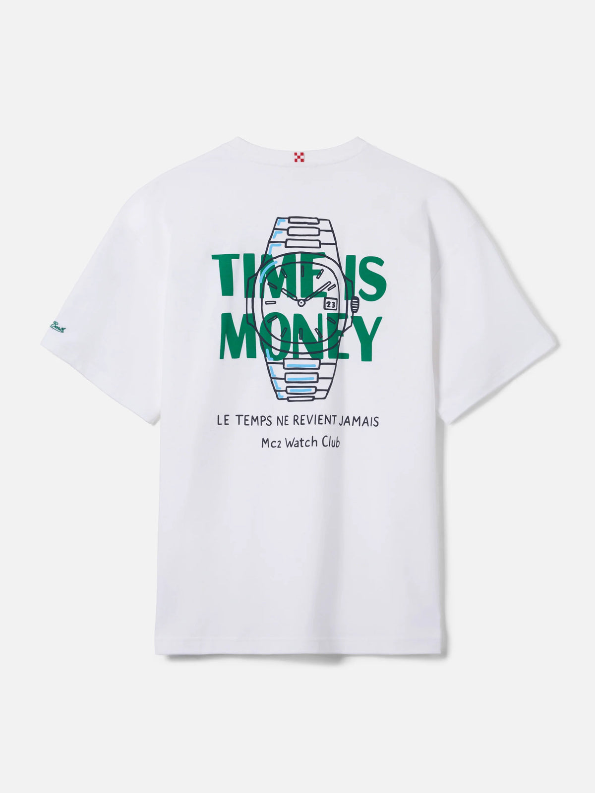 Delmar t-shirt with Time Is Money print and maxi graphic on the back