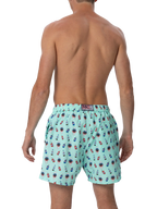 Lighting Micro Fantasy green watches and drinks print swim shorts