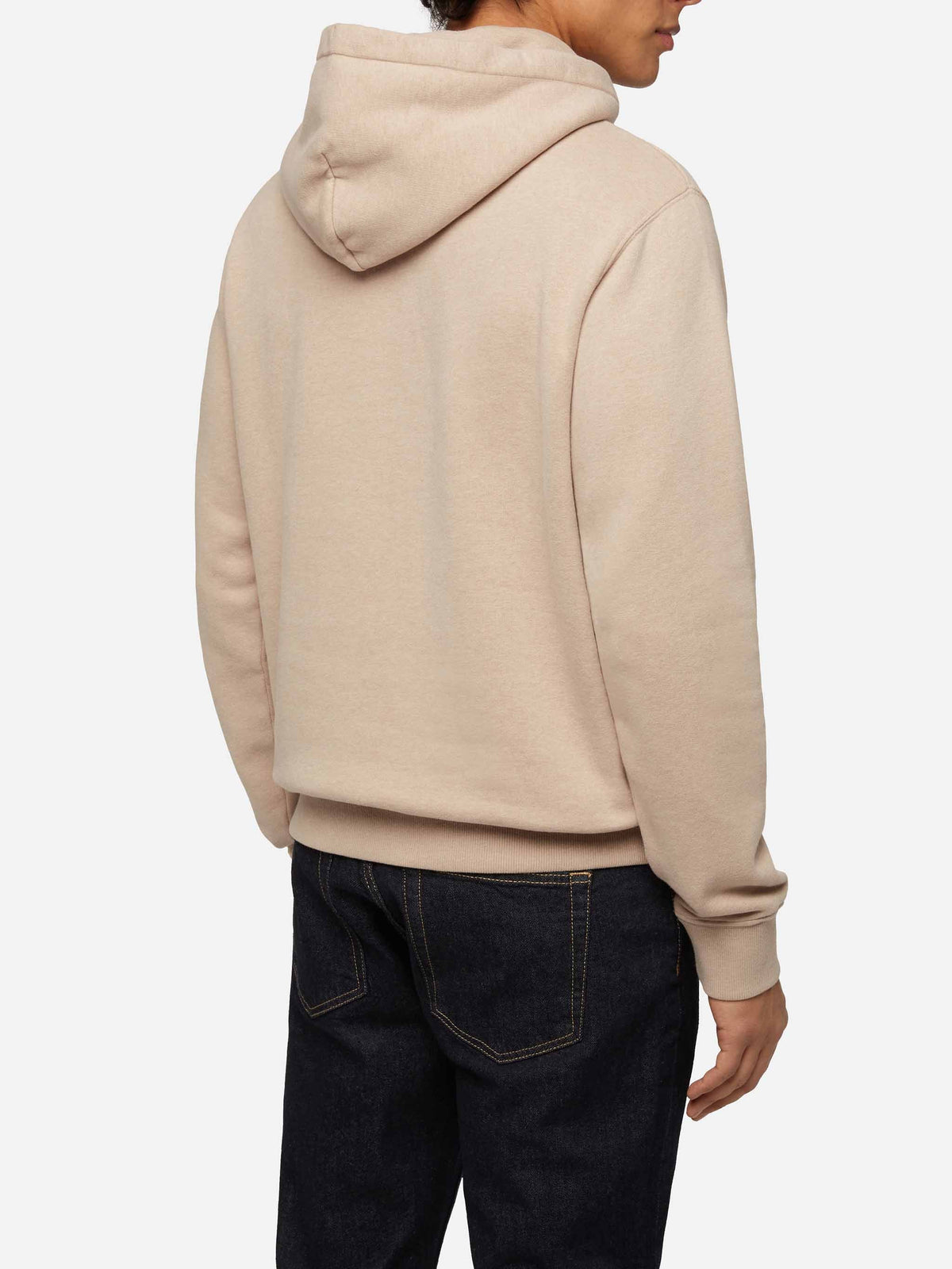 Mélange beige sweatshirt Tribeca with St. Barth embroidery
