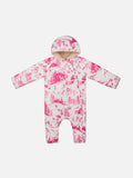 Ski suit Glace with toile de jouy print