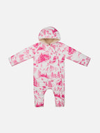 Ski suit Glace with toile de jouy print