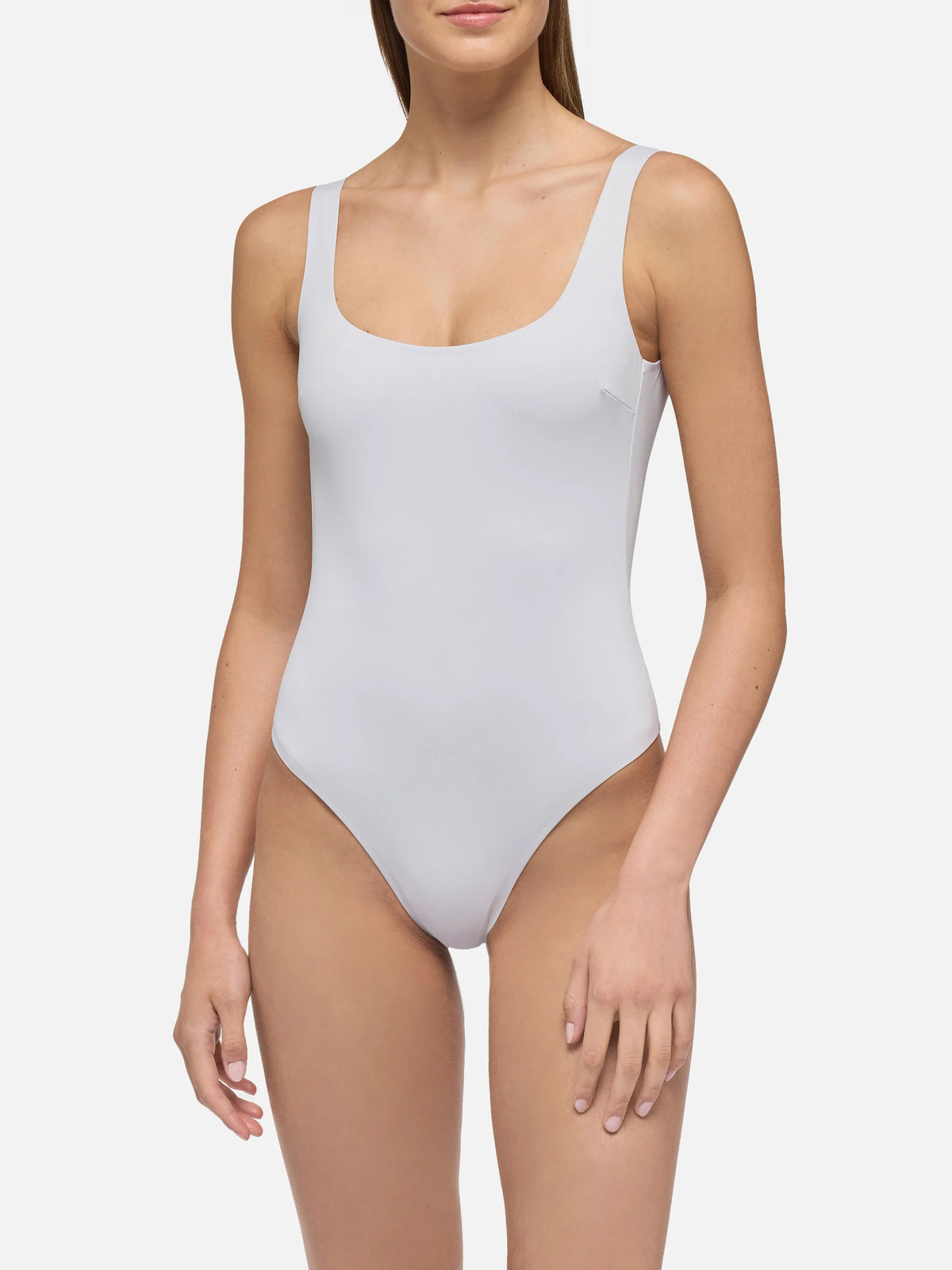 Cassandra square neck one-piece swimsuit