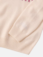 Princess cashmere-blend crewneck with Splendida Splendente lurex jacquard