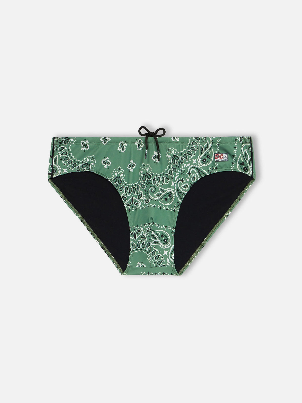 Cayo military green bandana swim briefs