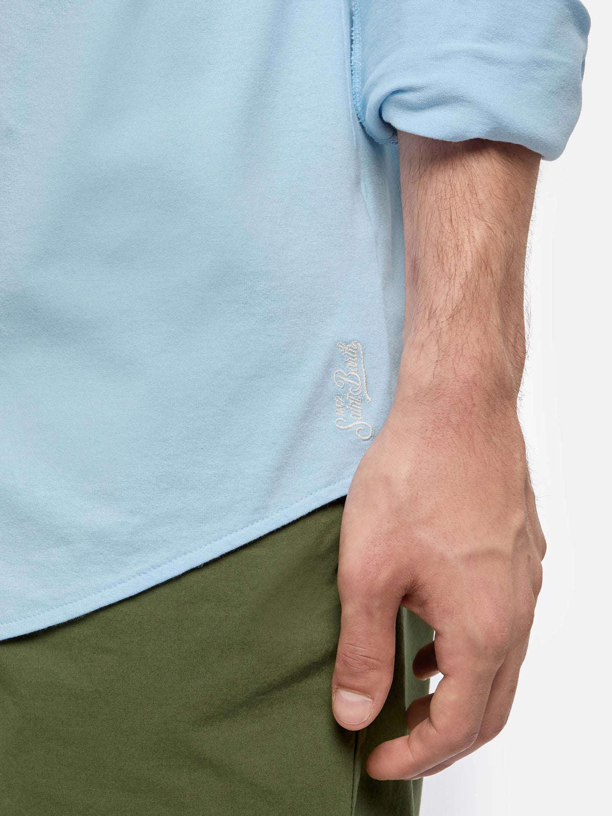 Amalfi light blue jersey shirt