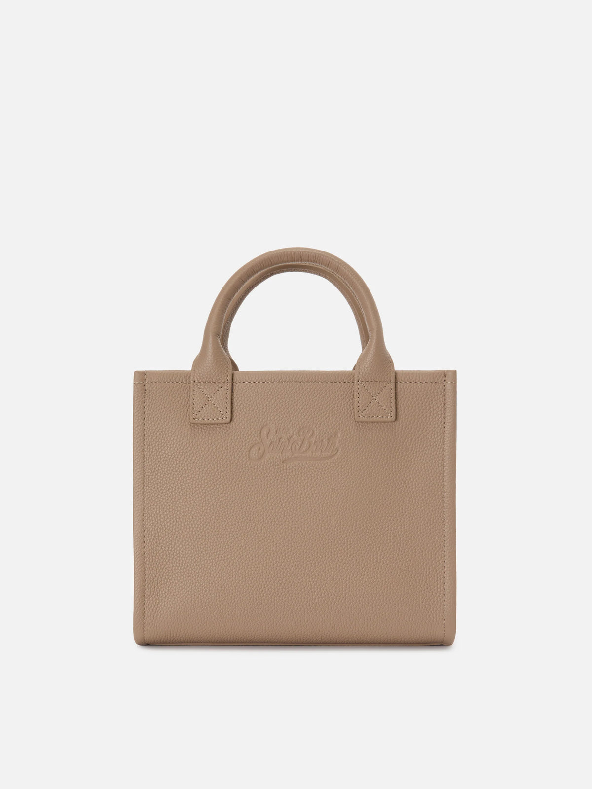 Beige pebbled leather Vanity medium bag