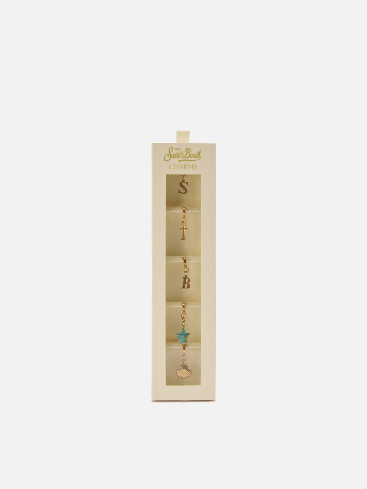 Crunchy one-piece swimsuit in pistachio green glossy finish with charms