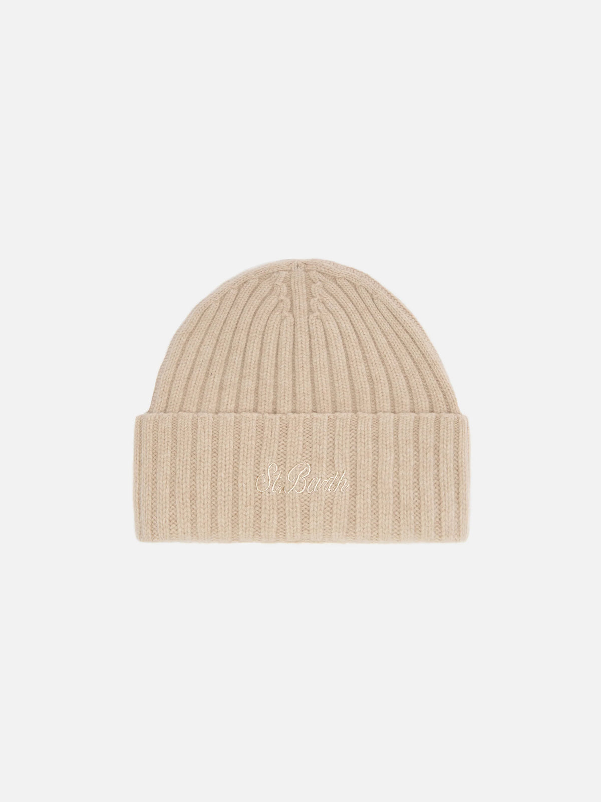 100% WOOL Wengen beanie in beige