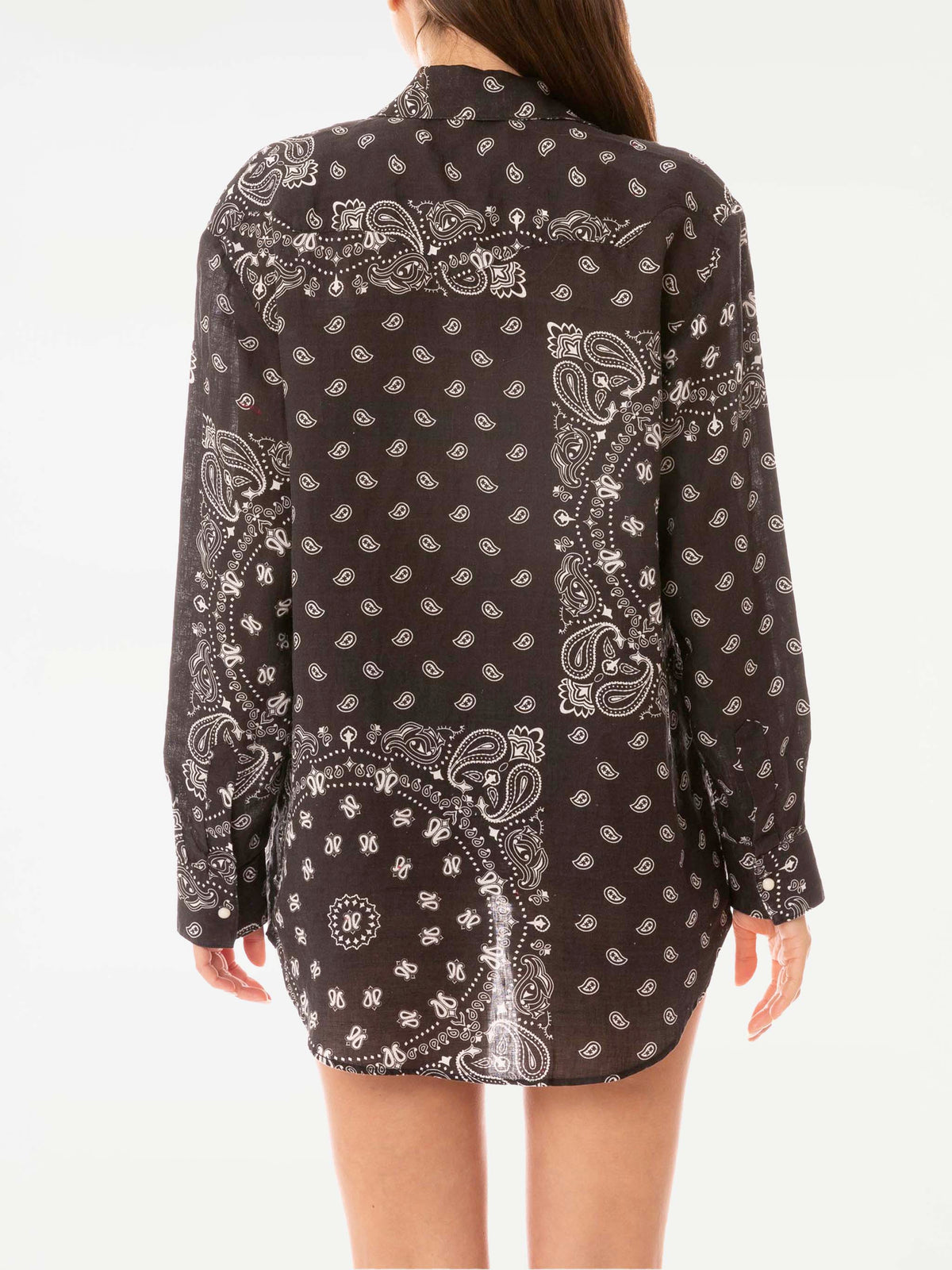 Alodie Tex black linen shirt