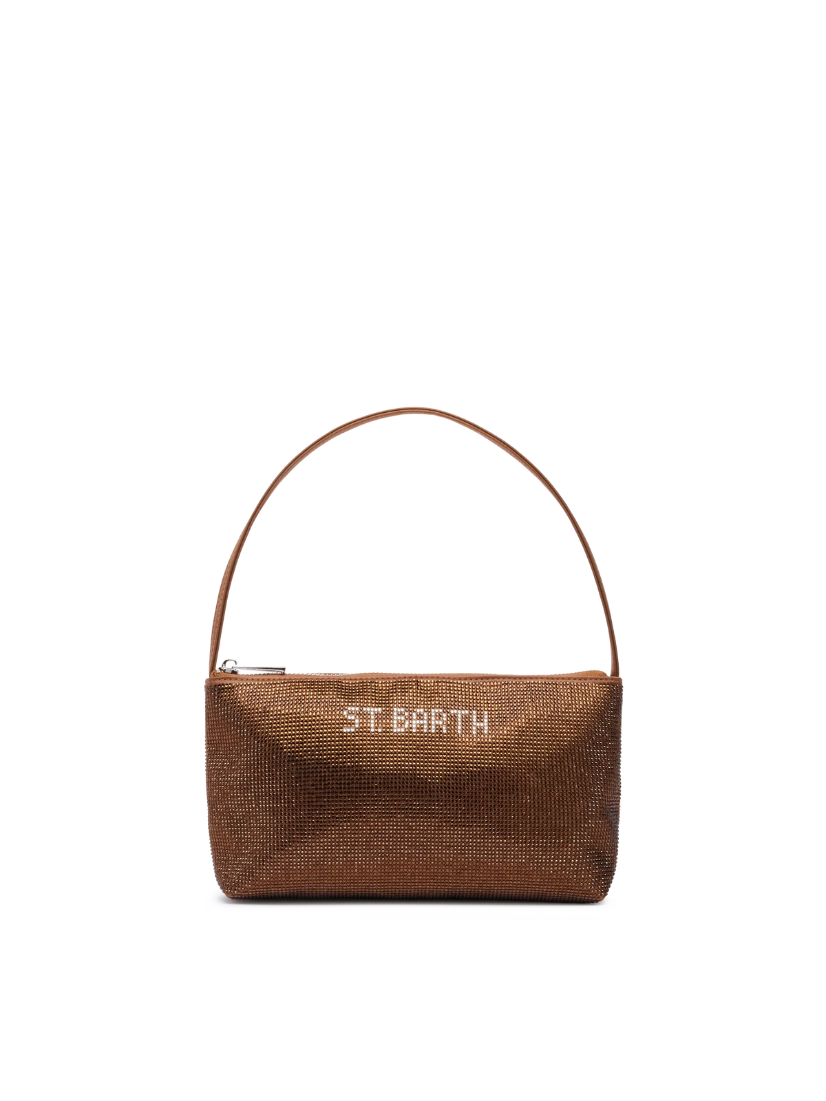 Mini bag Strassy with brown rhinestones