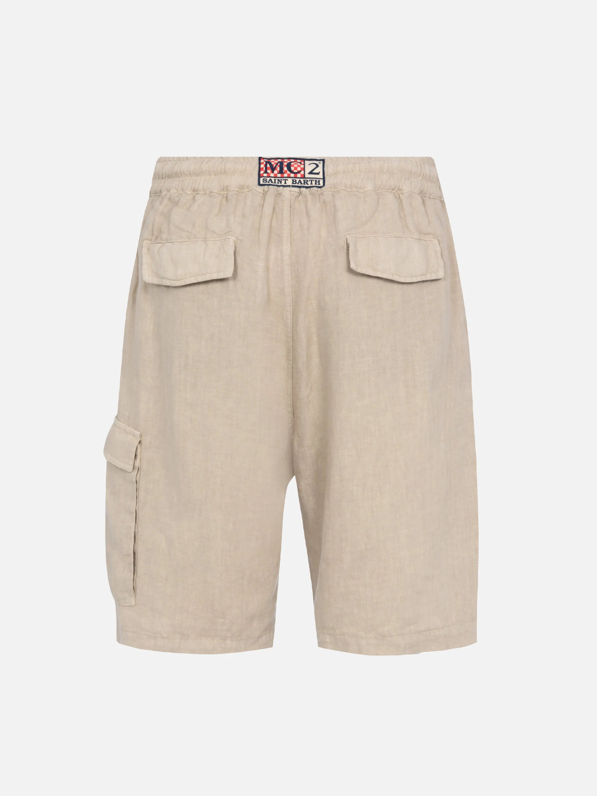 Beige linen bermuda Marseille