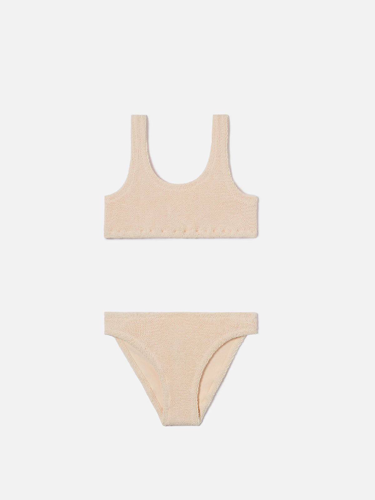 Baker crinkle bikini in ivory