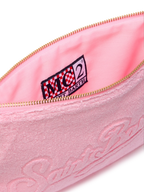 Pink Pareasy pochette with jacquard Saint Barth logo
