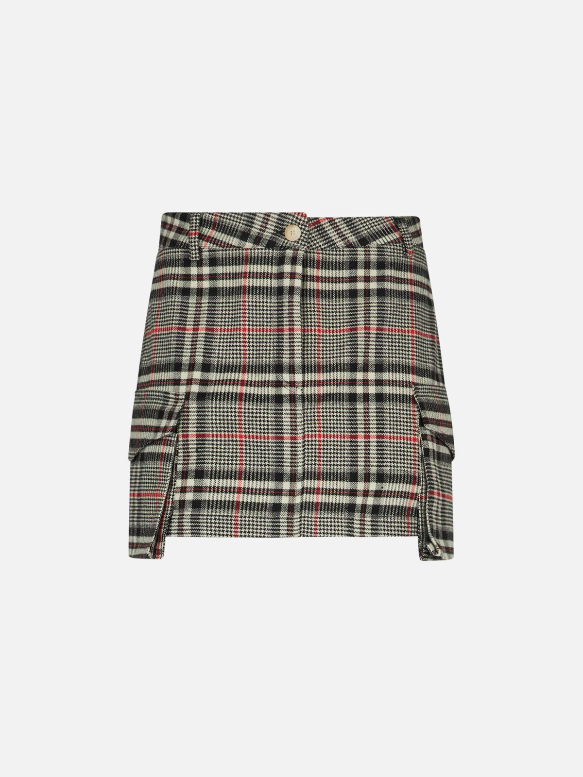 Prince of Wales Fern cargo miniskirt
