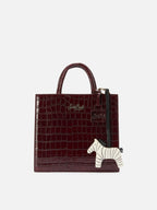Parisienne Crossbody Bag in zebra wool blend