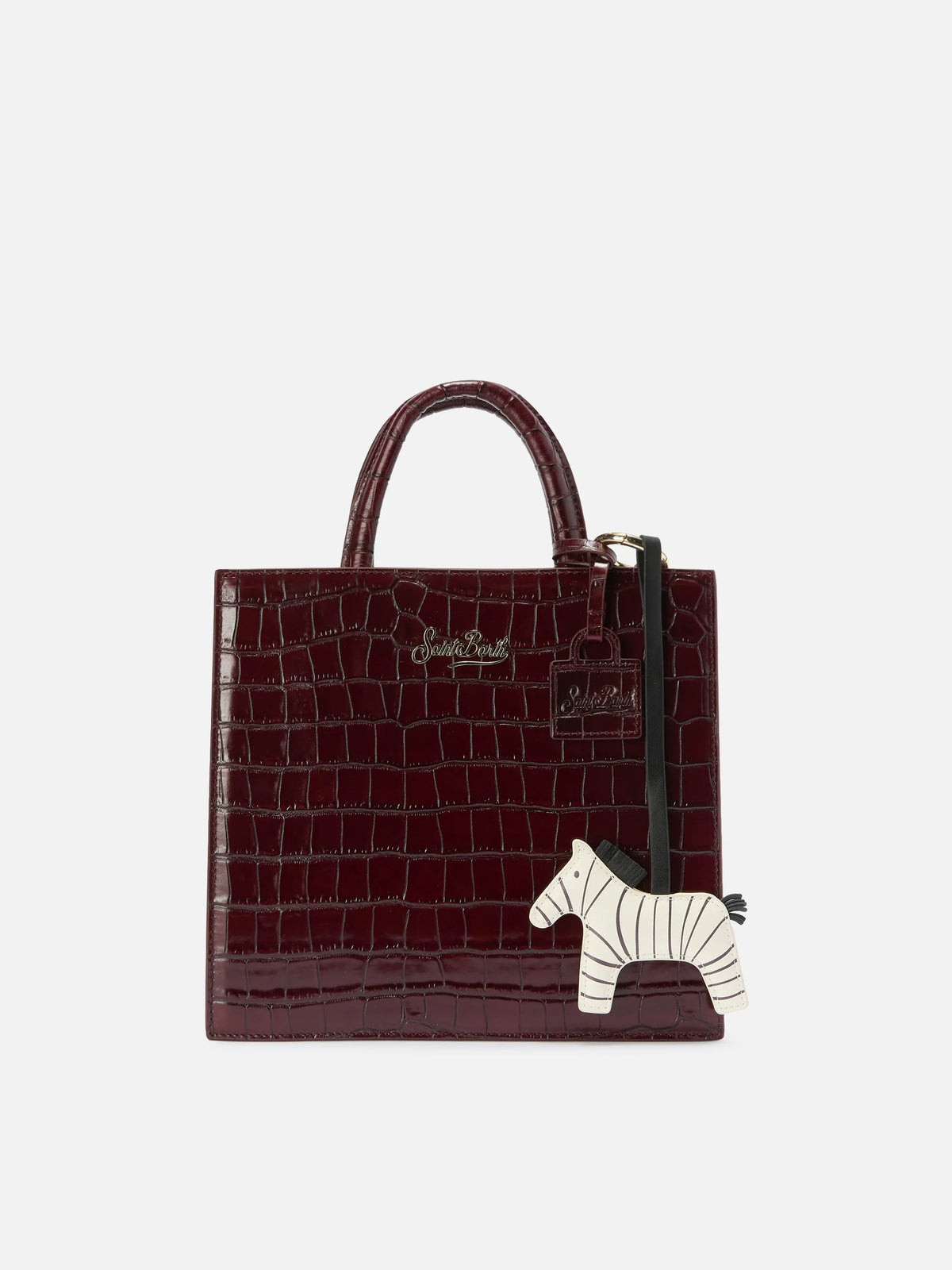 Parisienne Crossbody Bag in zebra wool blend