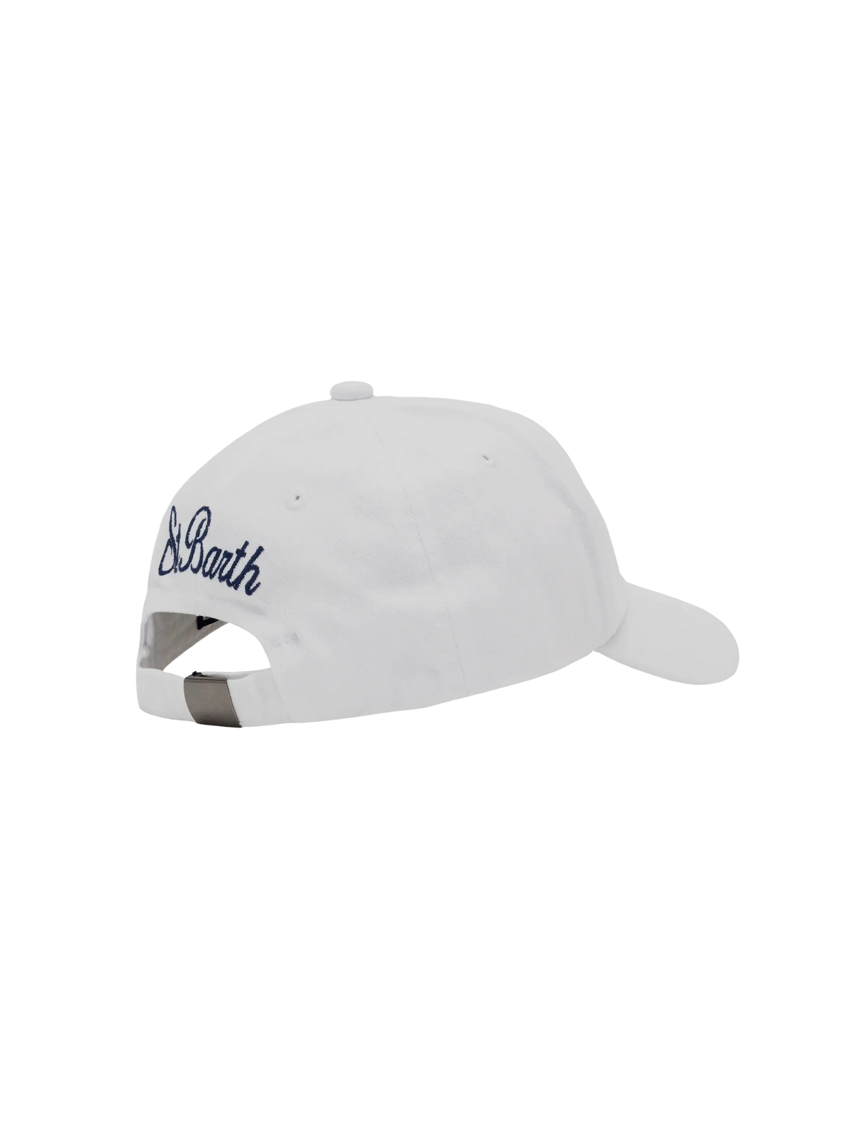 White denim ball cap Baseball Jr with daisy embroidery