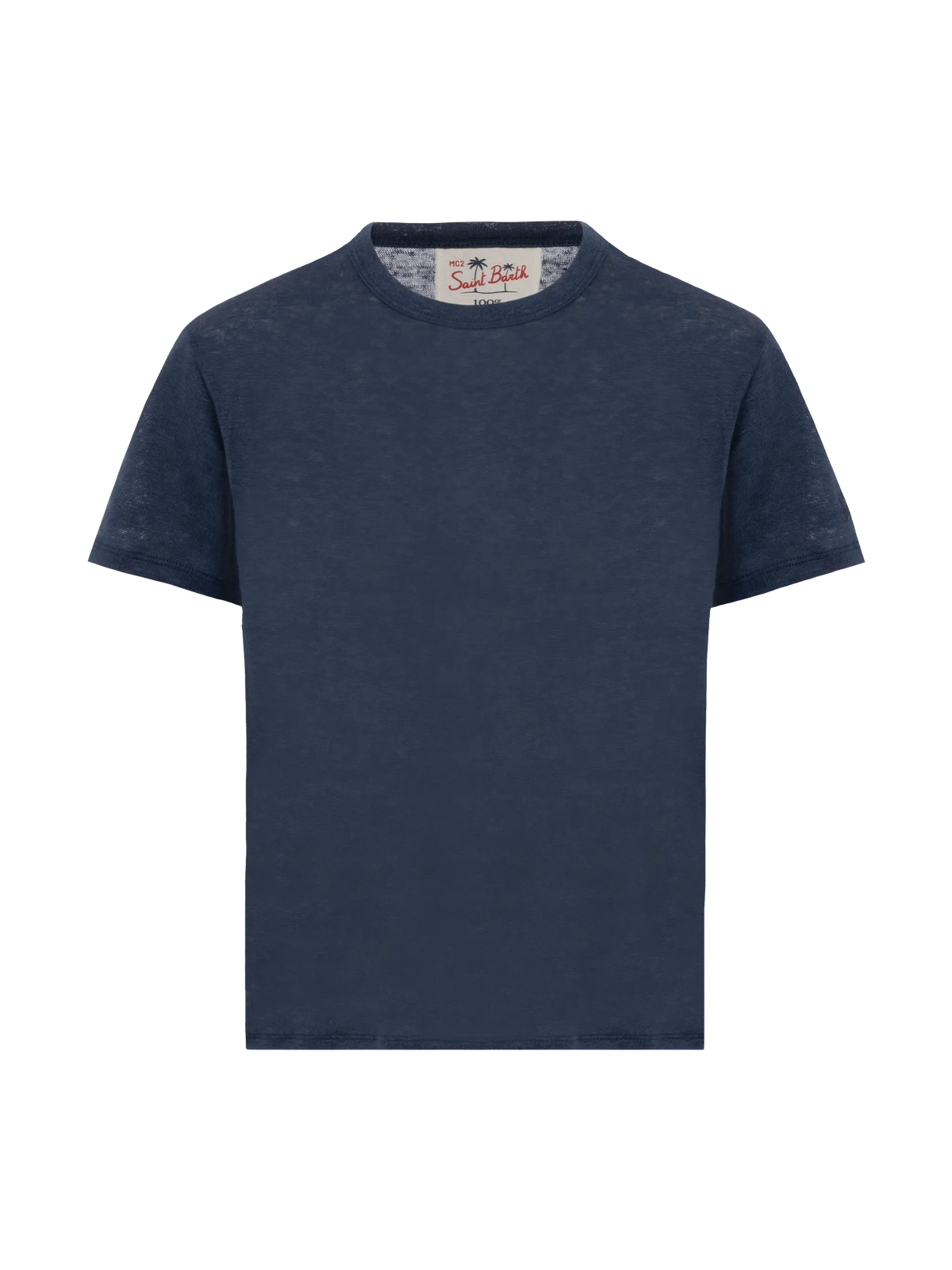 Alex kid navy blue linen jersey t-shirt