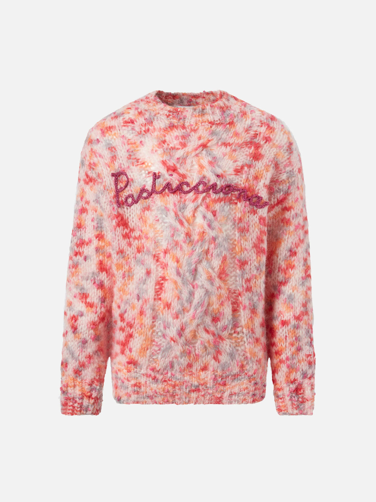 Boxy sweater Danya Soft Jr with Pasticciona embroidery