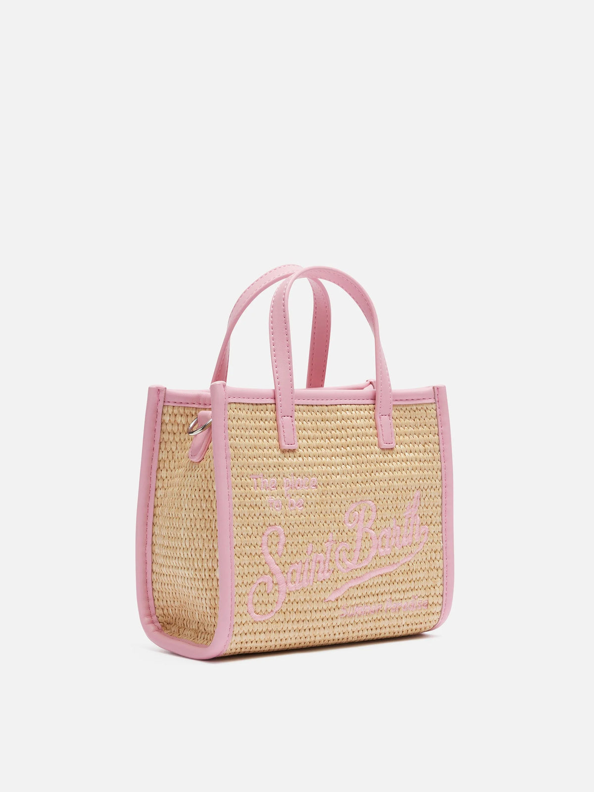 Vivian Mini Straw beige straw effect handbag