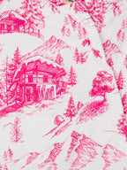 Ski suit Glace with toile de jouy print
