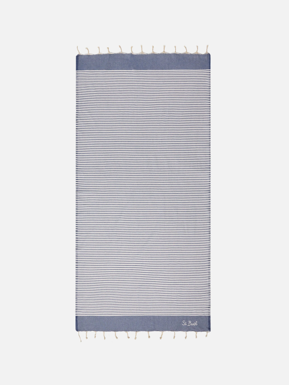 Gustavia beige swim shorts with bandana print