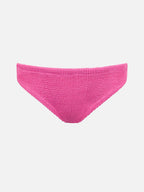 Girl pink crinkle swim briefs Madame with bow
