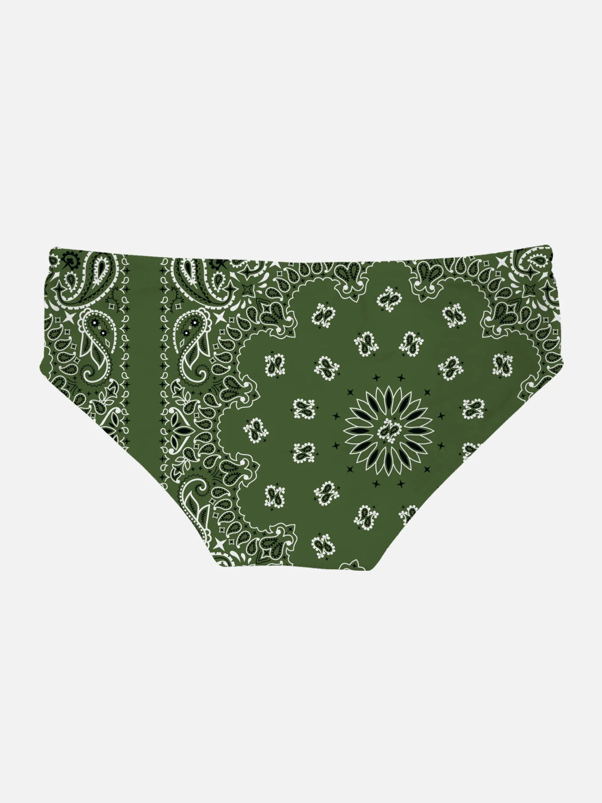 Cayo military green bandana swim briefs