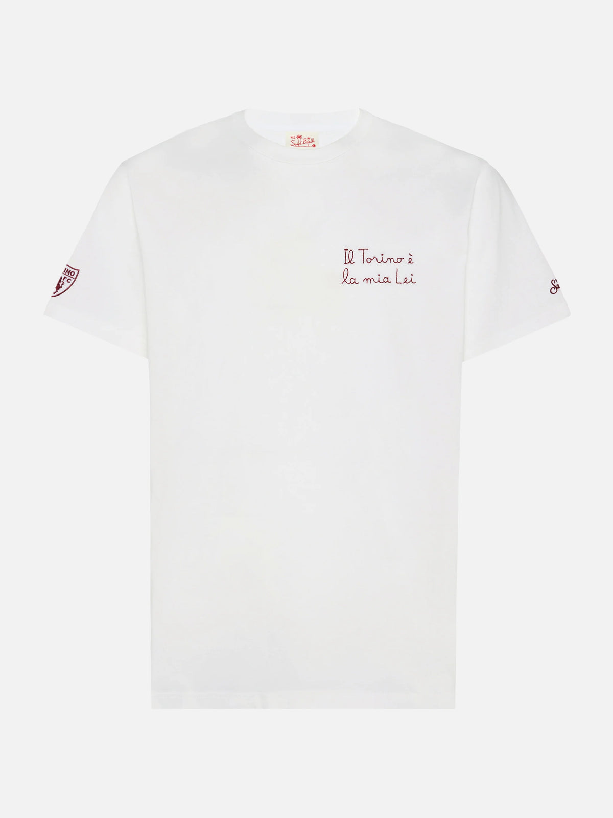Classic fit cotton jersey t-shirt Portofino with Il Torino è la mia Lei embroidery | TORINO FC SPECIAL EDITION