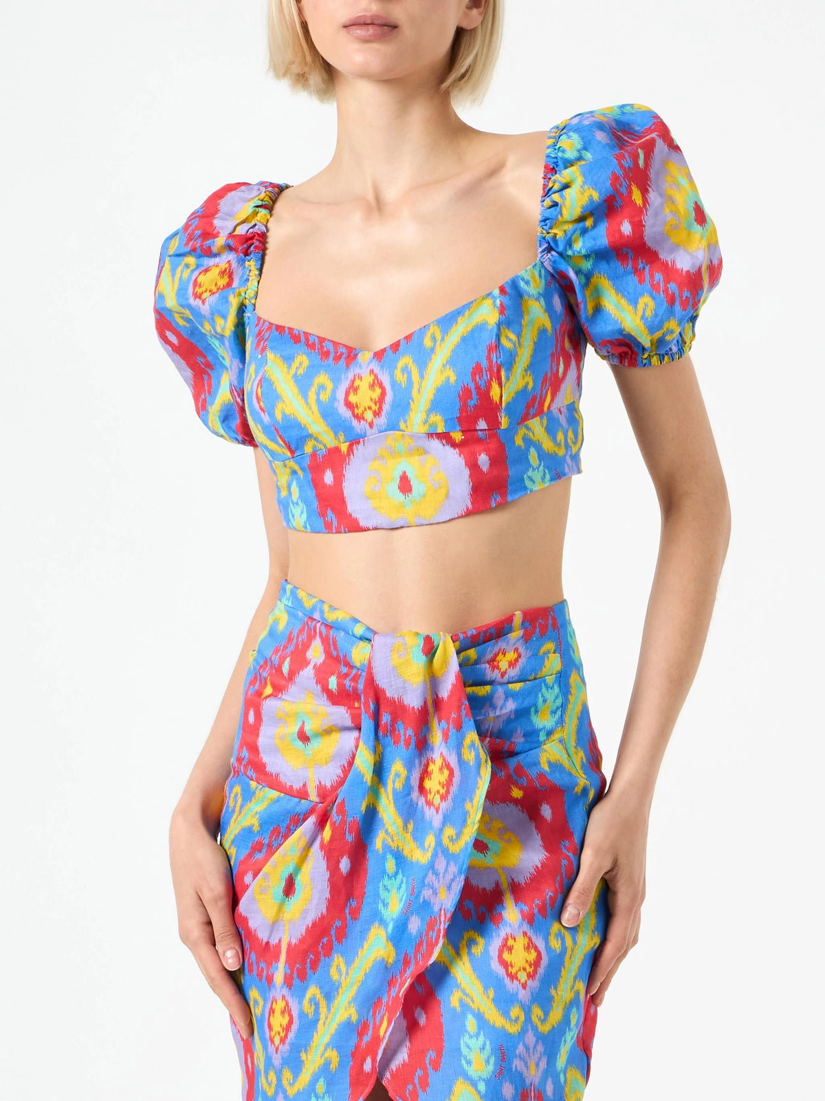 Amanda multicolor midi skirt