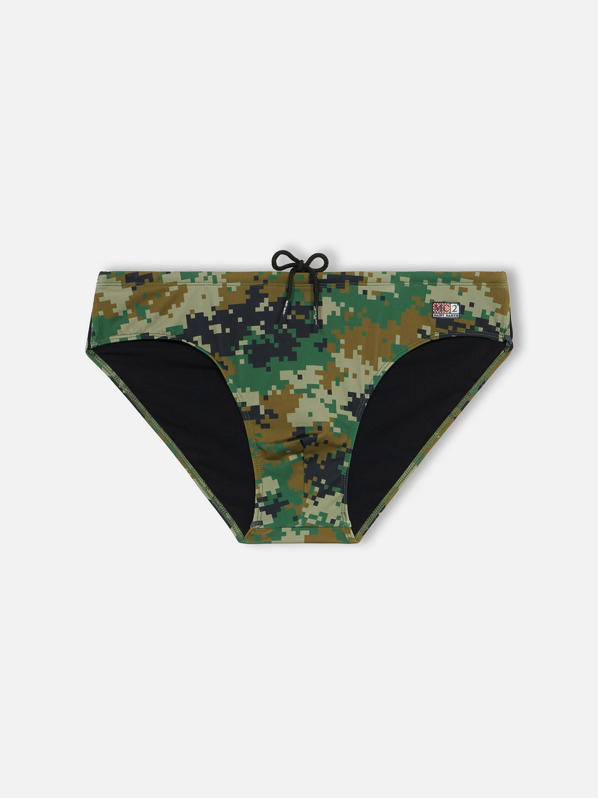 Cayo pixel camouflage swim briefs