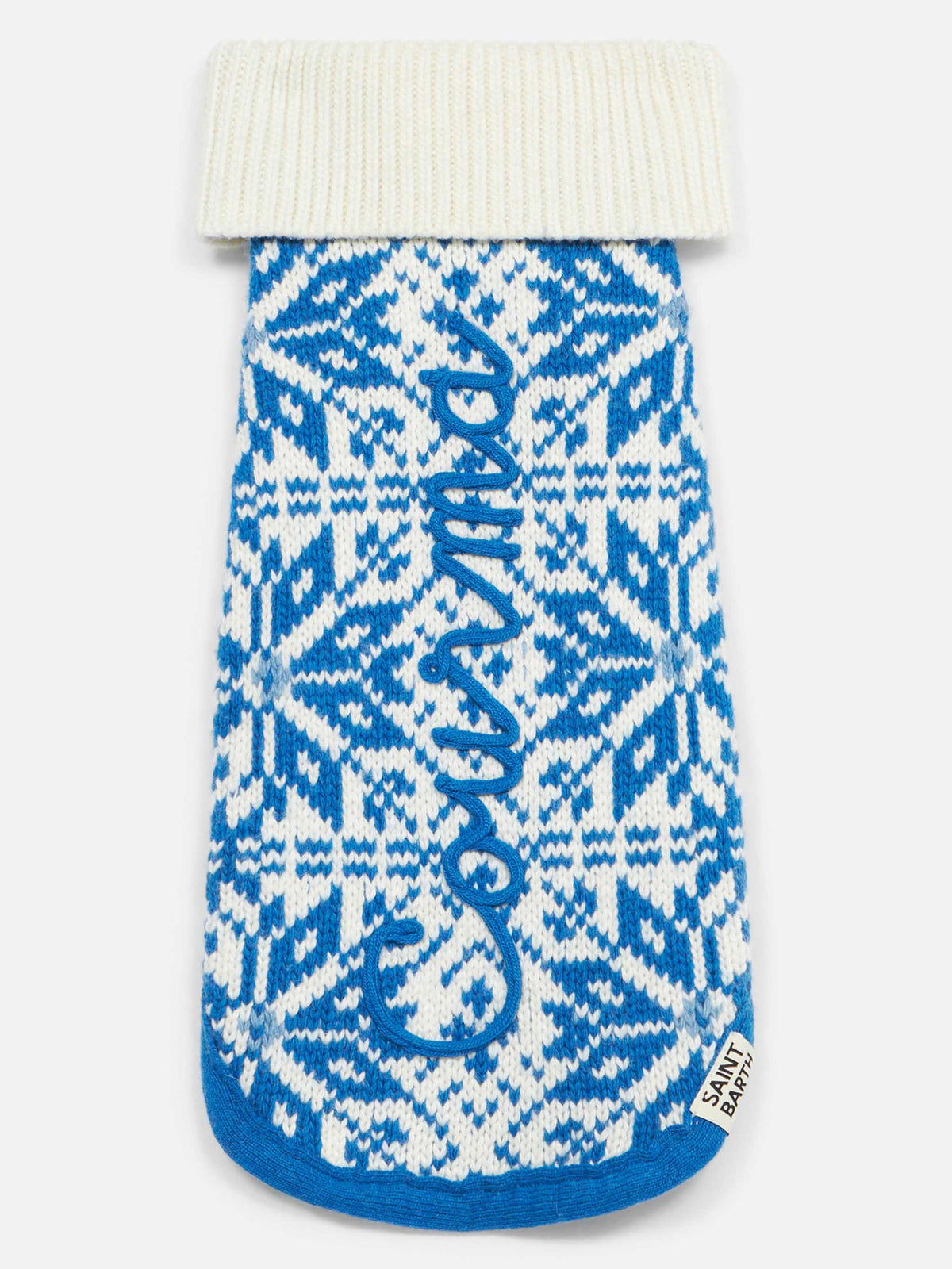 Dog sweater with nordic jacquard