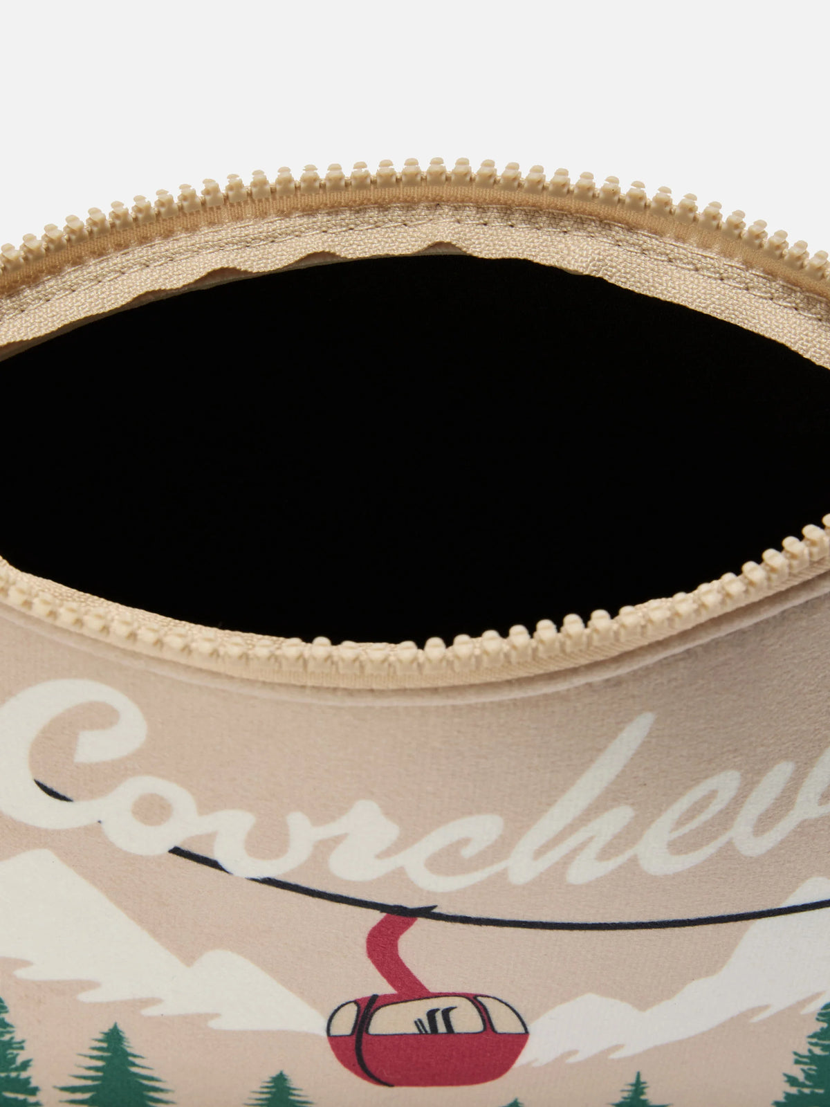 Aline Pouch in wool-effect fabric with Courchevel print
