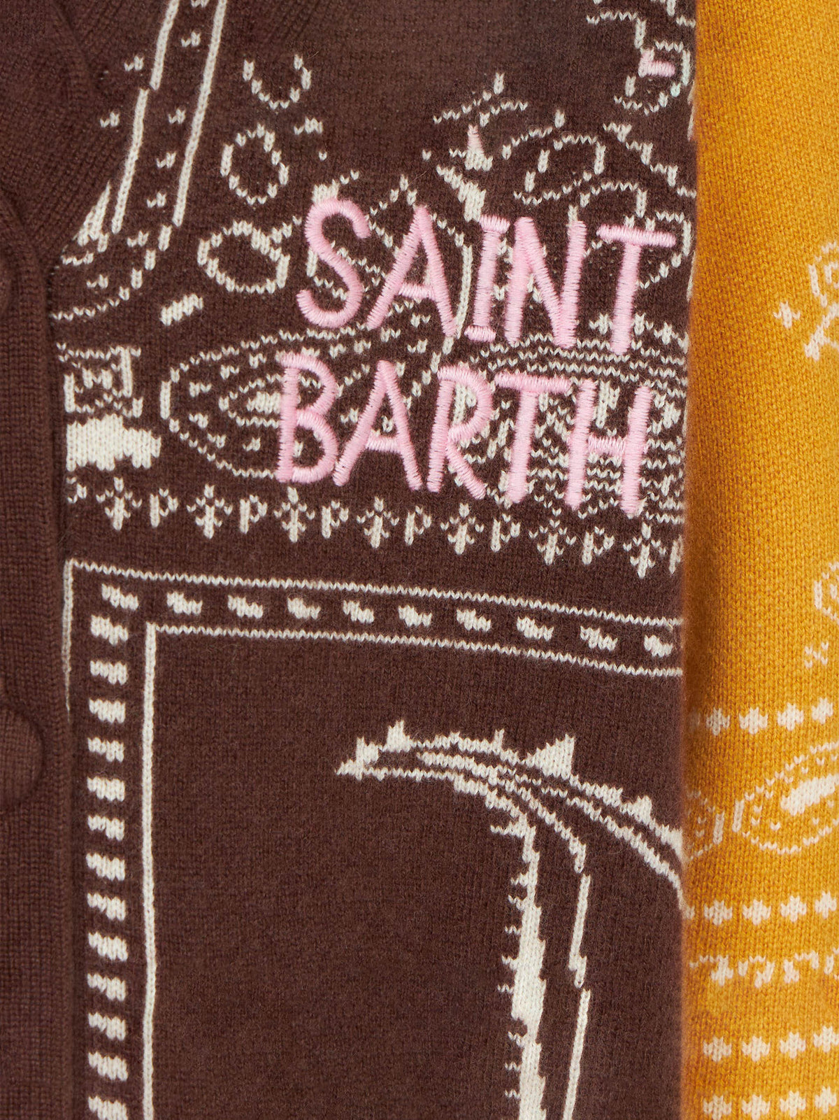 Girl long cardigan with bandanna print