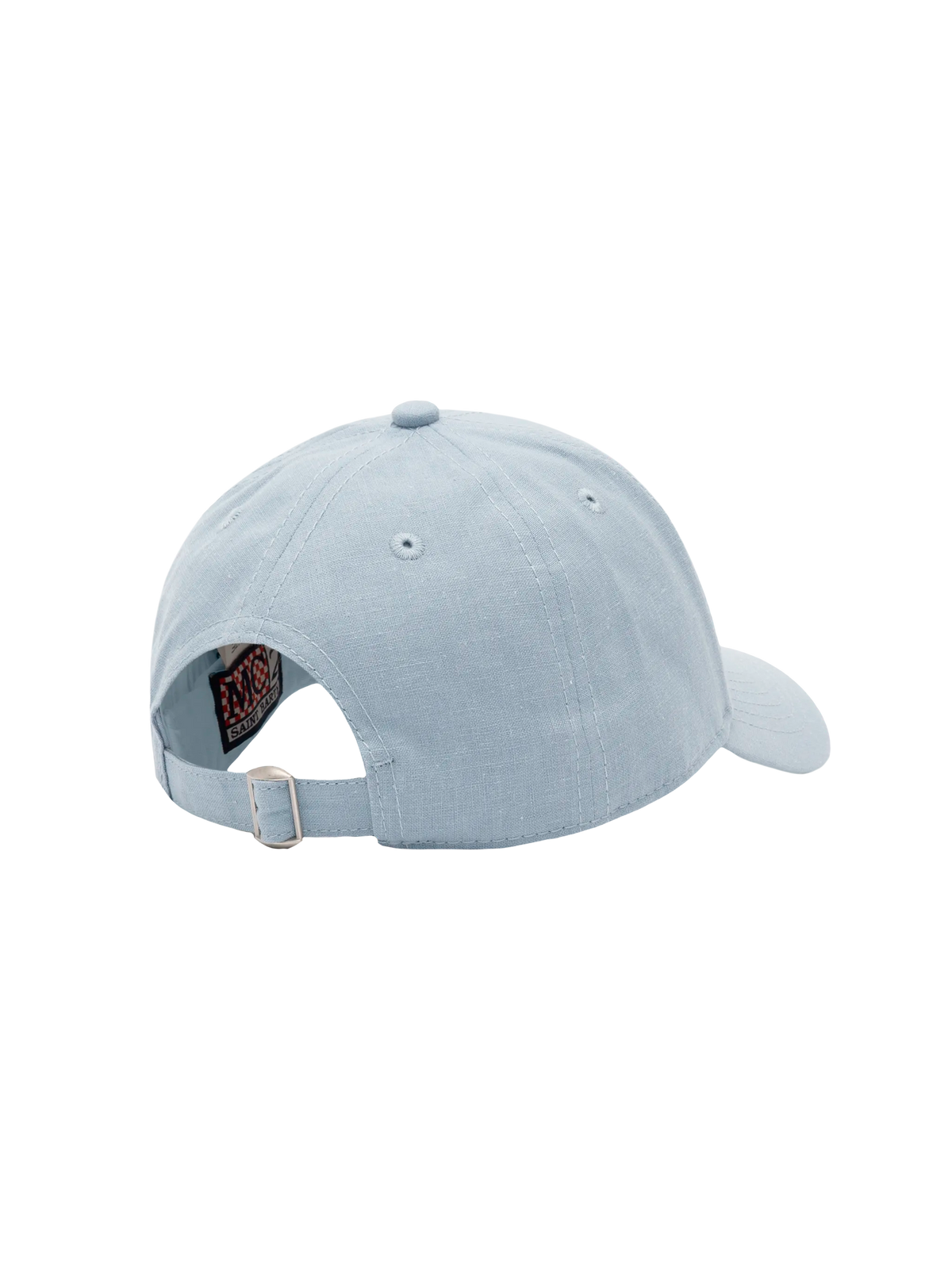 Light blue linen ball cap Baseball Jr with Saint Barth embroidery