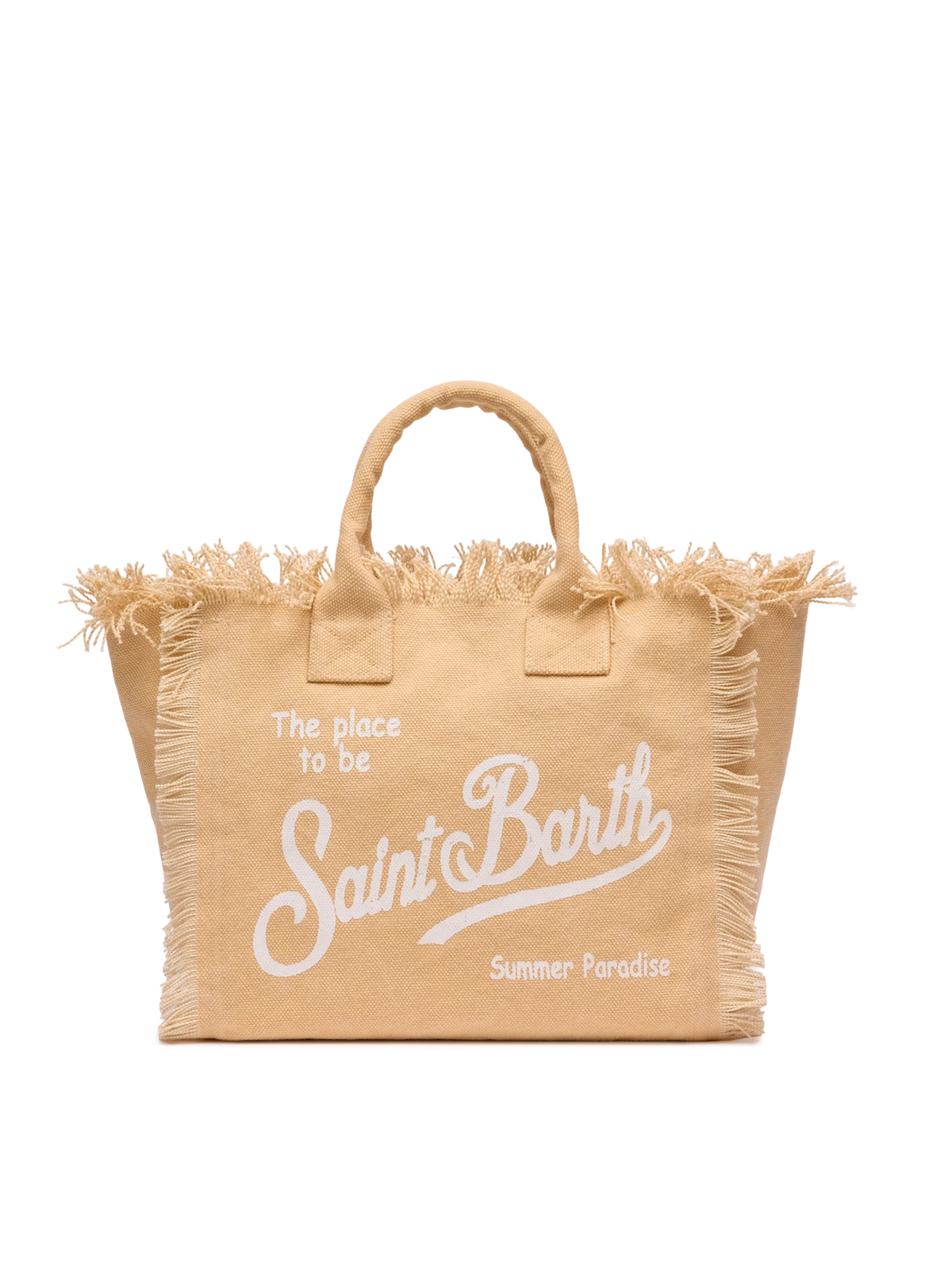 Colette beige cotton canvas handbag