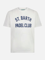 Arnott heavy cotton t-shirt with St. Barth Padel Club print