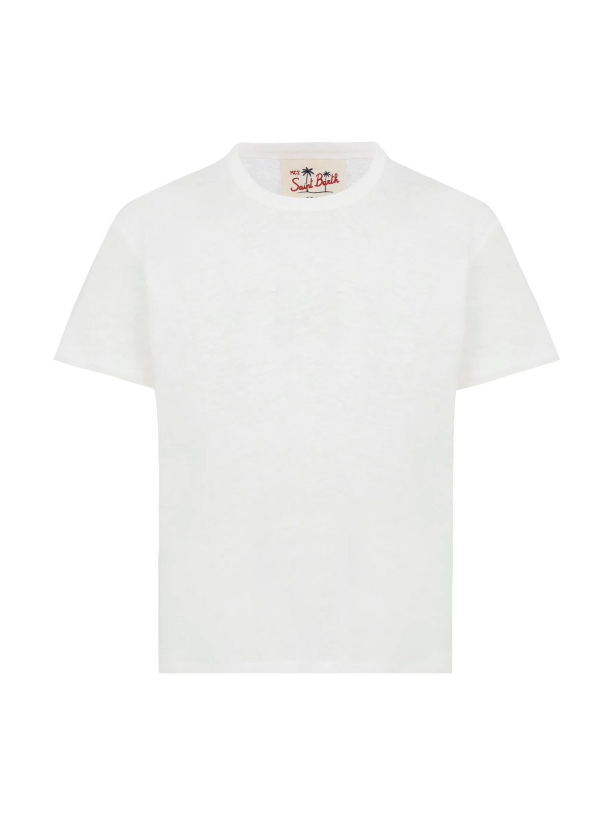 Alex kid white linen jersey t-shirt