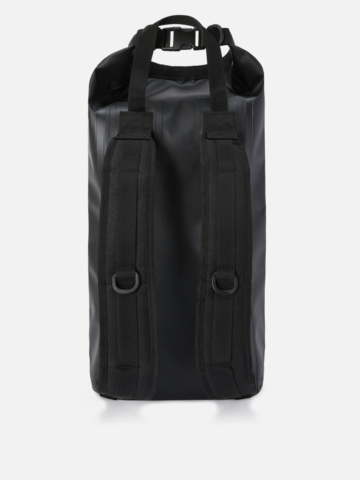 Backpack Aqua backpack in black solid-color PVC with printed logo