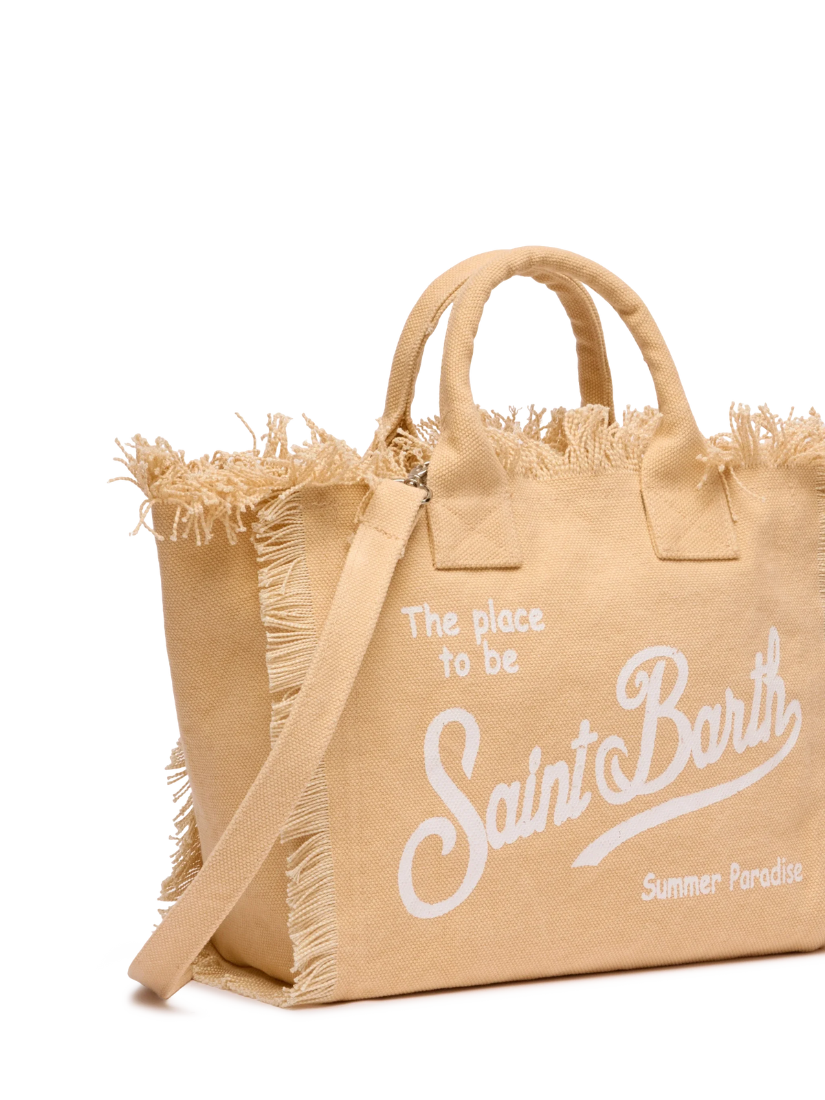 Colette beige cotton canvas handbag