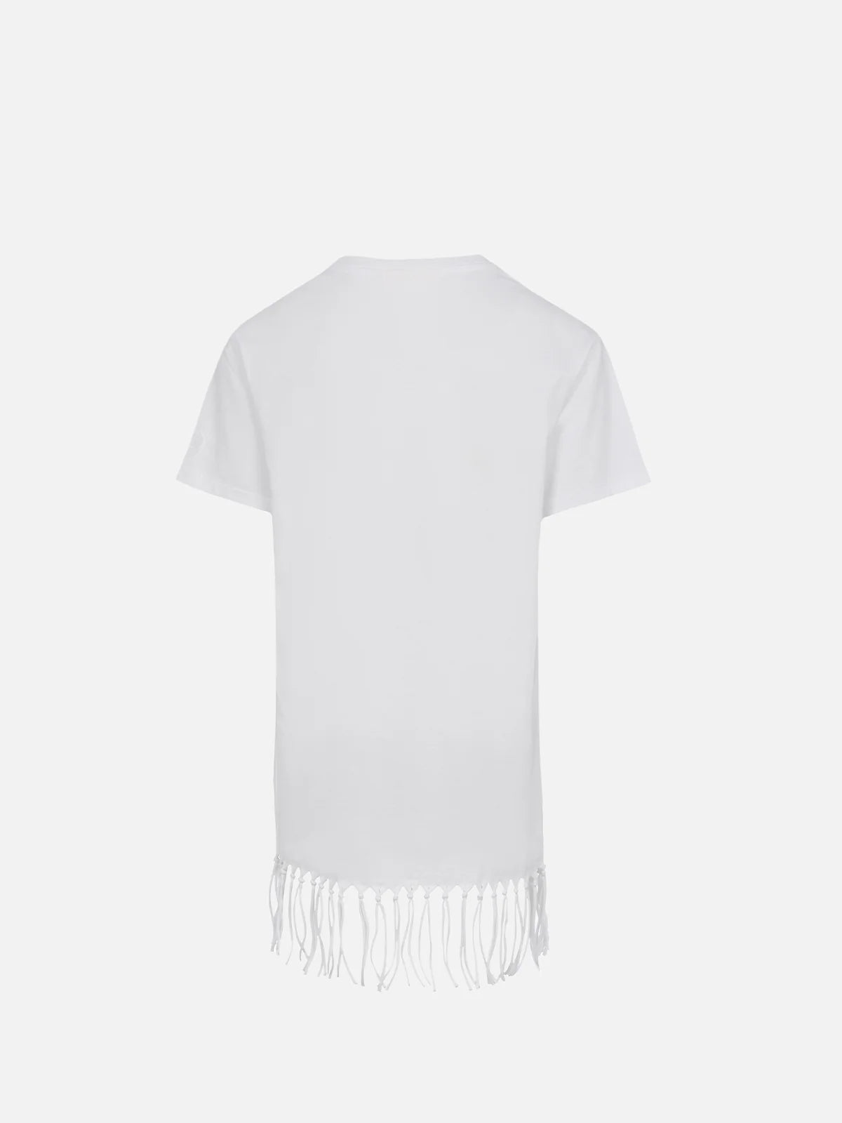 Girl Abbey dress with fringes and cherry patch