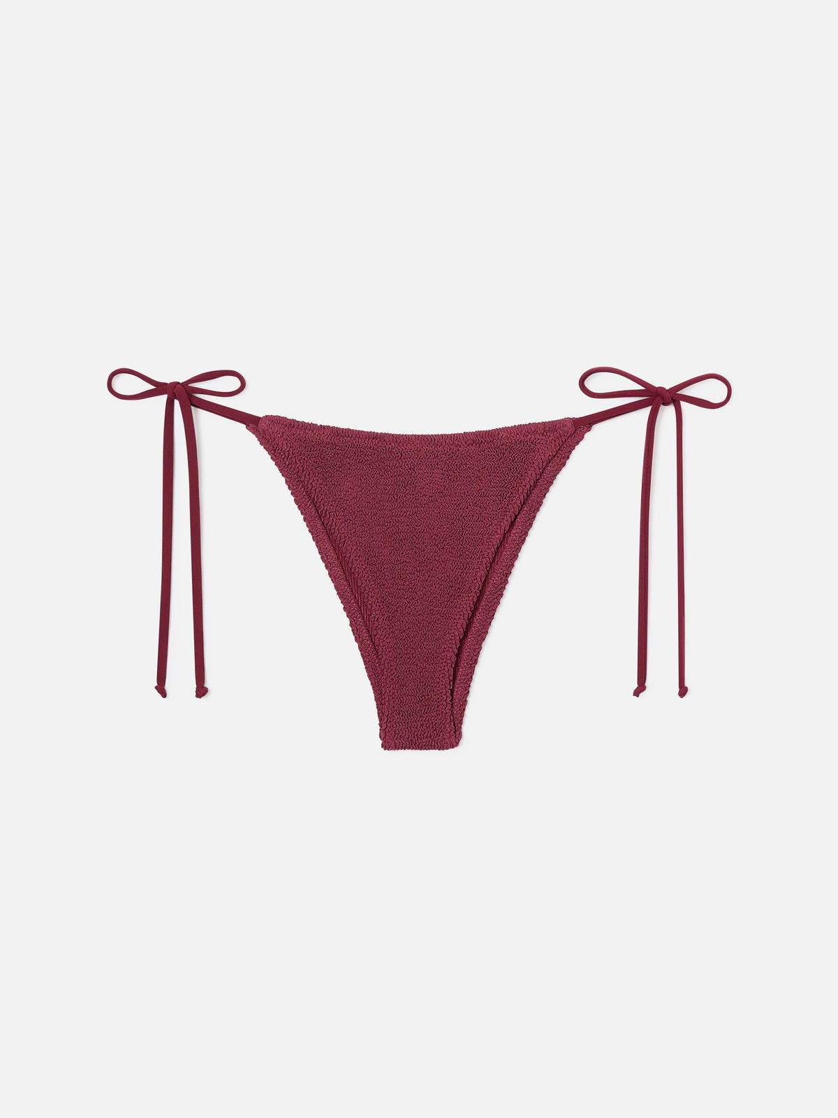 Amira Marielle crinkle burgundy bikini