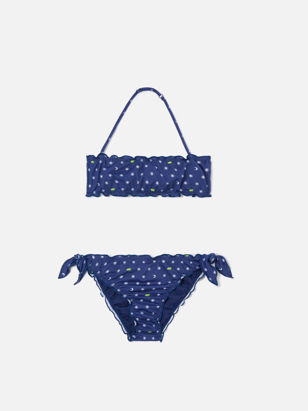Emy navy blue bandeau bikini with VR46 print | VR46 SPECIAL EDITION