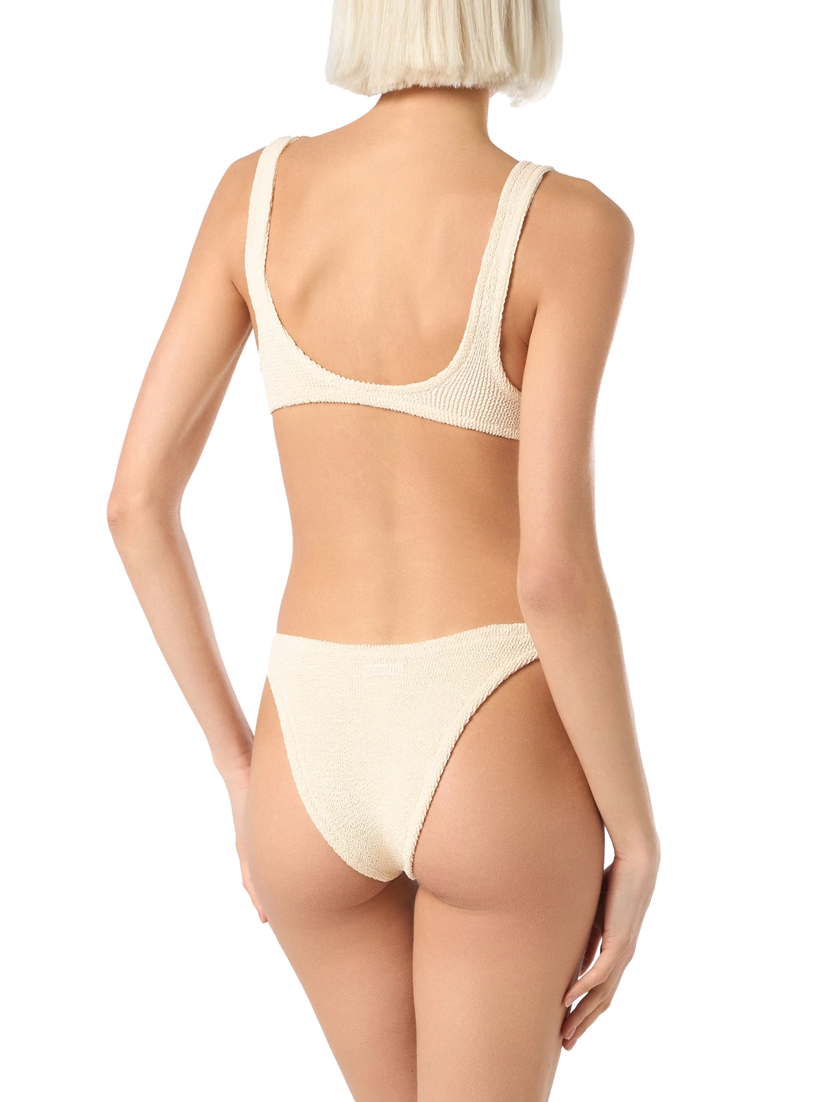 Beige crinkle bralette bikini Naima Elise
