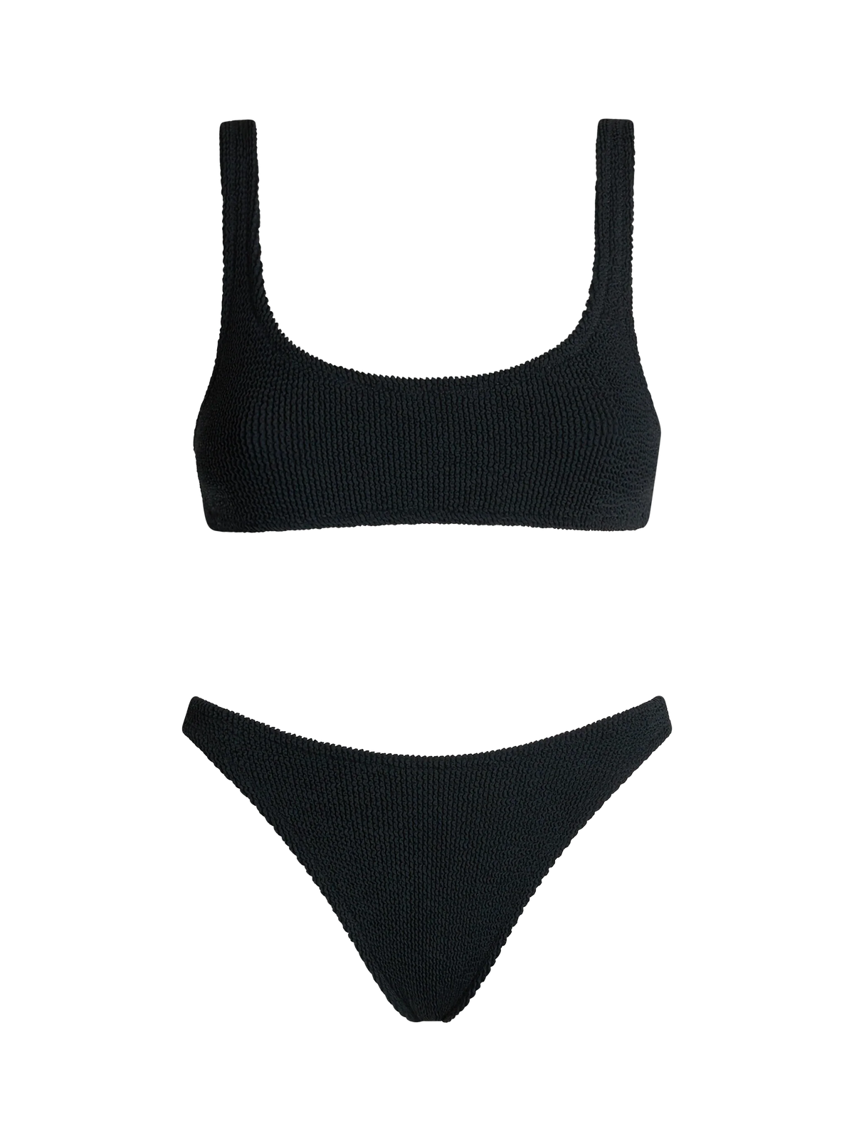 Bralette bikini Naima Naomi in black crinkle