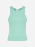 Ada sage green ribbed cotton tank top