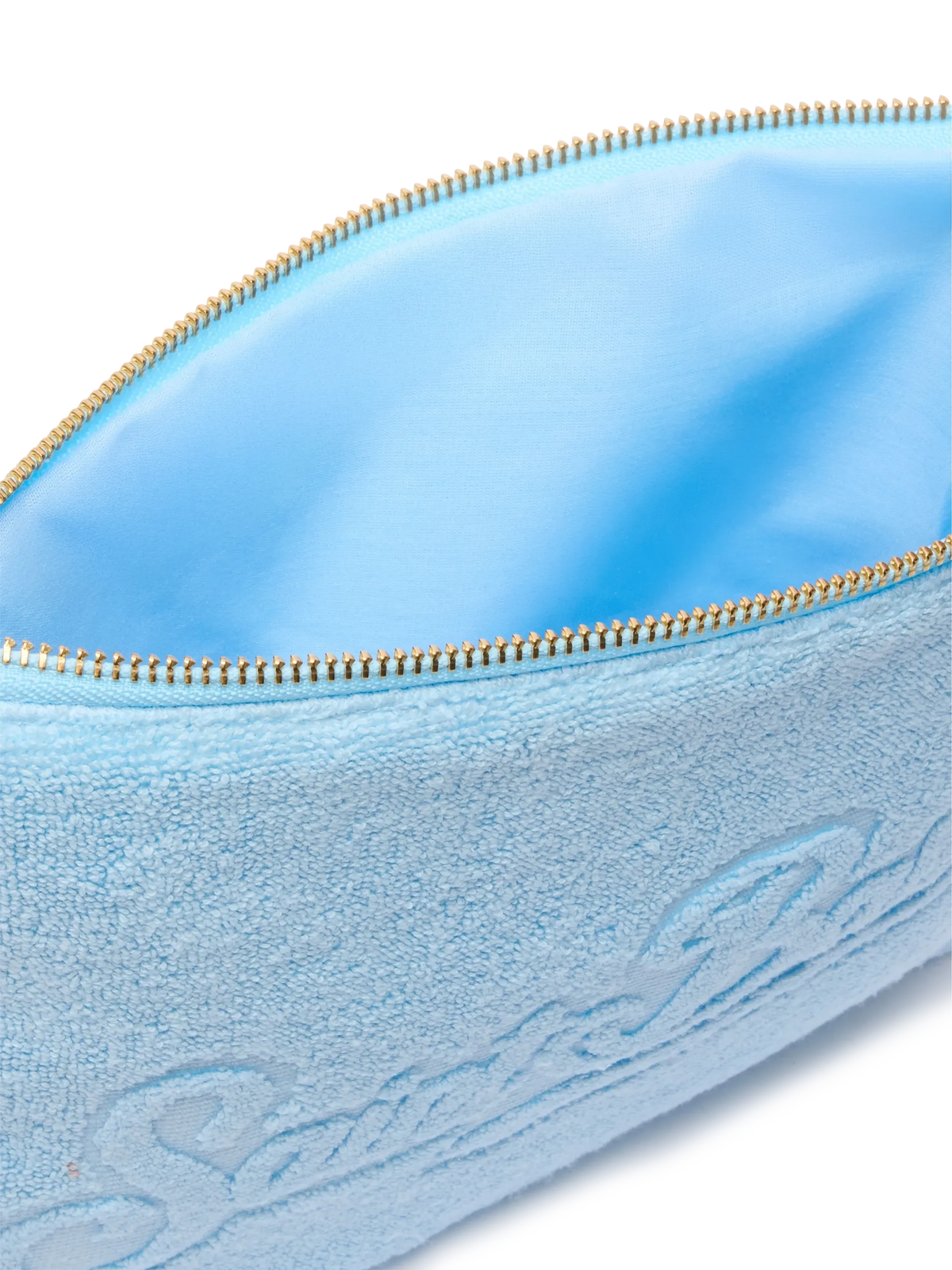 Light blue Pareasy pochette with jacquard Saint Barth logo